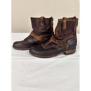 Women’s Frye Distressed Leather Natalie Bootie size   8.5